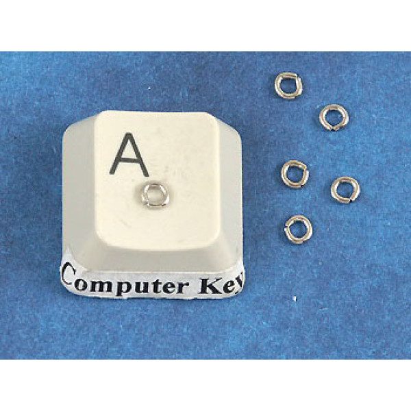 Jump rings, round, 3mm x 0.6mm, nickel free nickel colour, bag of 100