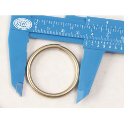 Jump Ring, round, 35mm x 3.1mm, solid brass, each