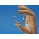 Jump Ring, round, 35mm x 3.1mm, solid brass, each