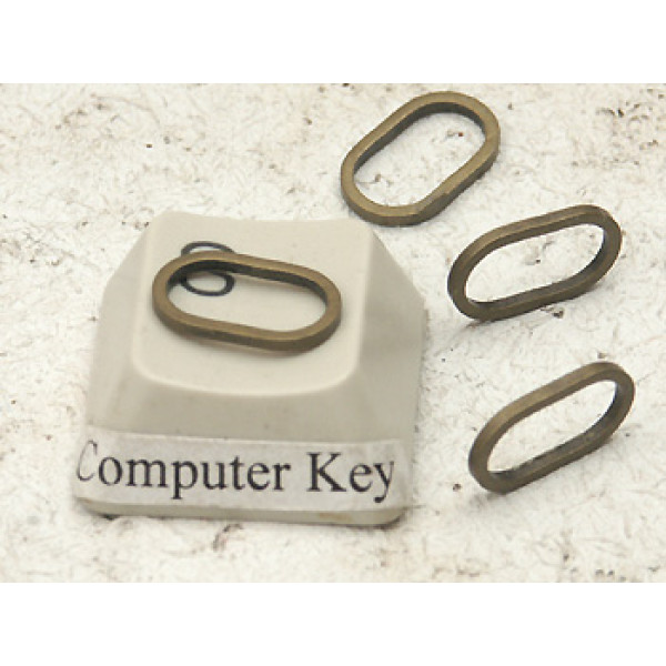 Closed Oval Ring, 10x6mm, NF ant bronze, per 50