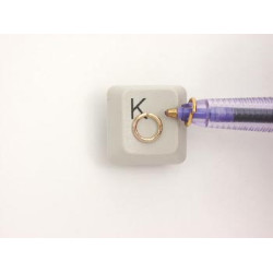 Jump rings, round, 6mm x 0.9mm, NF gilt plate, per 100