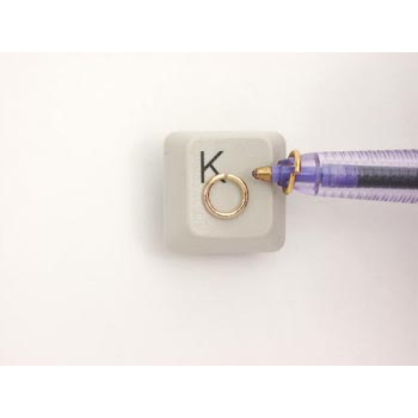 Jump rings, round, 6mm x 0.9mm, NF gilt plate, per 100