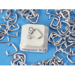 Jump rings, triangle, 7.5x7.0x1.2mm, nickel free, per 50