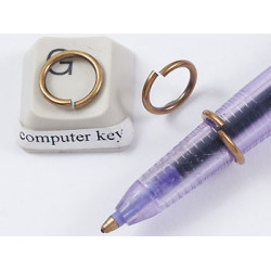 Jump Ring, 10mm x 1.2mm, round, ant brass, bag of 50