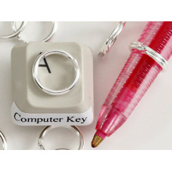 Split ring, 10mm, Silver plate, per 100