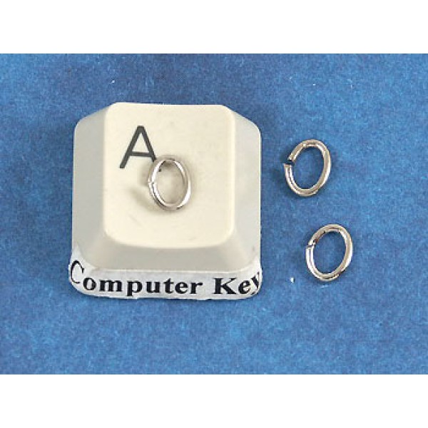 Jump rings, oval, 4.5x6mm, nickel free, per 100
