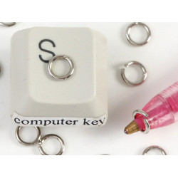 Jump rings, round, 5mm x 0.8mm, nickel free, per 100