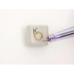Jump rings, round, 7mm x 1.0mm, thick, NF light gold, per 100