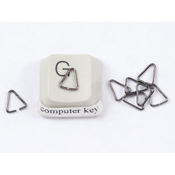 Jump rings, triangle, 6.8x5.4mm, fine, NF gunmetal black, per 100