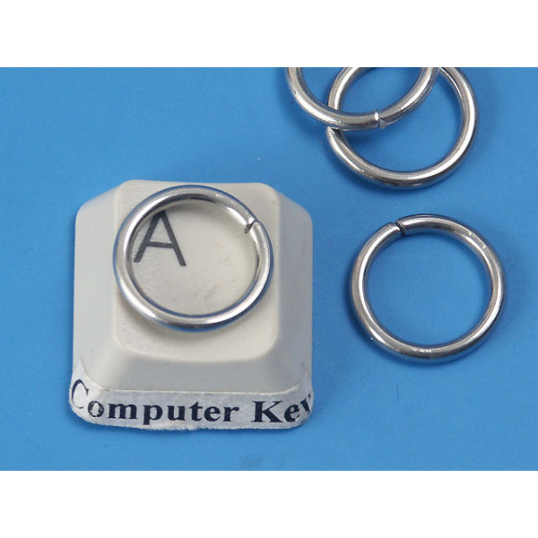 Jump rings, round, 12mm x 1.5mm, 304 stainless steel, per 50