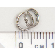 Split Rings, 6mm, nickel free nickel colour, per 100