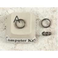 Split Rings, 6mm, gunmetal black, per 100