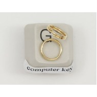 Split Rings, 8mm, NF gilt plate, per 100
