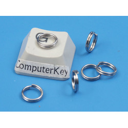 Split Rings, 7mm, stainless steel, per 100