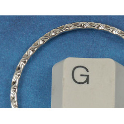 Closed Ring, 37mm, textured antiqued silver, per 20