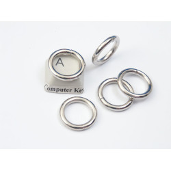 Metal wire-formed O-ring 17.5mm x 2.5mm Nickel, each
