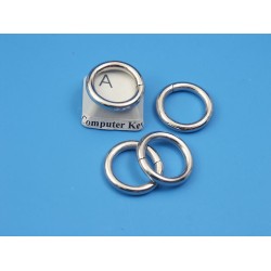 Metal wire-formed O-ring 17.5mm x 2.5mm Nickel, each