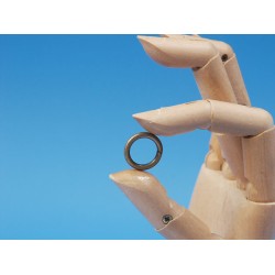 Metal wire-formed O-ring 17mm x 2.5mm Antique Brass, each