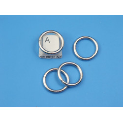 Metal wire-formed O-ring 20mm x 2.5mm Nickel, each
