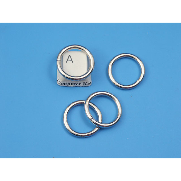 Metal wire-formed O-ring 20mm x 2.5mm Nickel, each