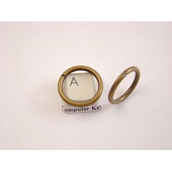 Metal wire-formed O-ring 20x2.4 mm Antique Brass, each