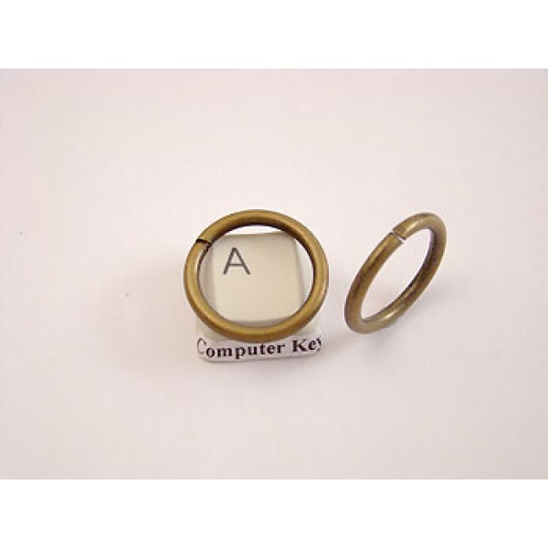Metal wire-formed O-ring 20x2.4 mm Antique Brass, each