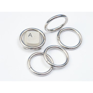 Metal wire-formed O-ring 26mm x 3mm Nickel, each