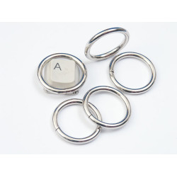 Metal wire-formed O-ring 26mm x 3mm Nickel, each