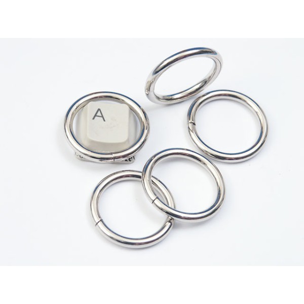 Metal wire-formed O-ring 26mm x 3mm Nickel, each