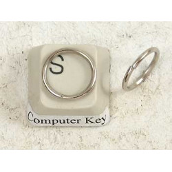 Jump Ring, 12mm x 1.1mm, round, nickel colour, per 100
