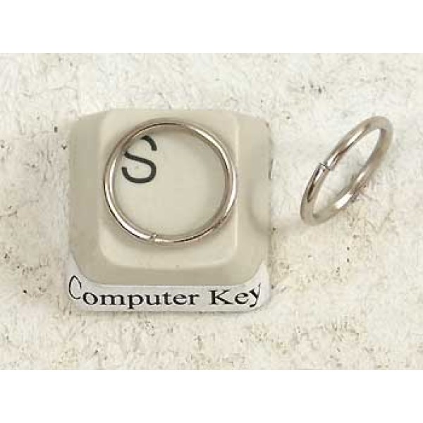 Jump Ring, 12mm x 1.1mm, round, nickel colour, per 100