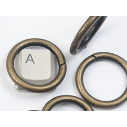 Metal wire-formed O-ring 26mm x 3.55mm Antique Brass, each