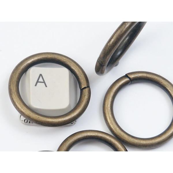 Metal wire-formed O-ring 26mm x 3.55mm Antique Brass, each