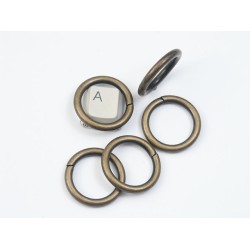 Metal wire-formed O-ring 26mm x 3.55mm Antique Brass, each