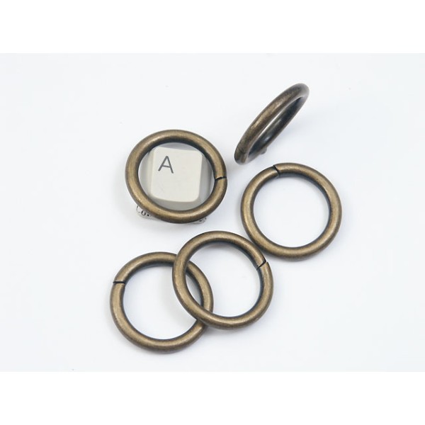 Metal wire-formed O-ring 26mm x 3.55mm Antique Brass, each