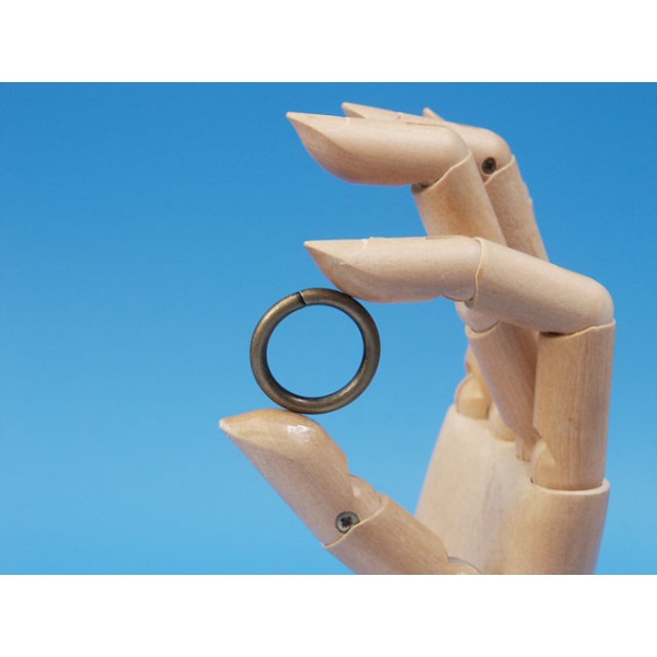 Metal wire-formed O-ring 26mm x 3.55mm Antique Brass, each