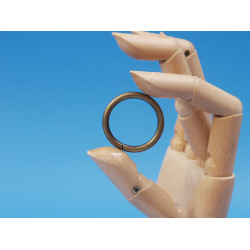 Metal wire-formed O-ring 32mm x 3.5mm Antique Brass, each