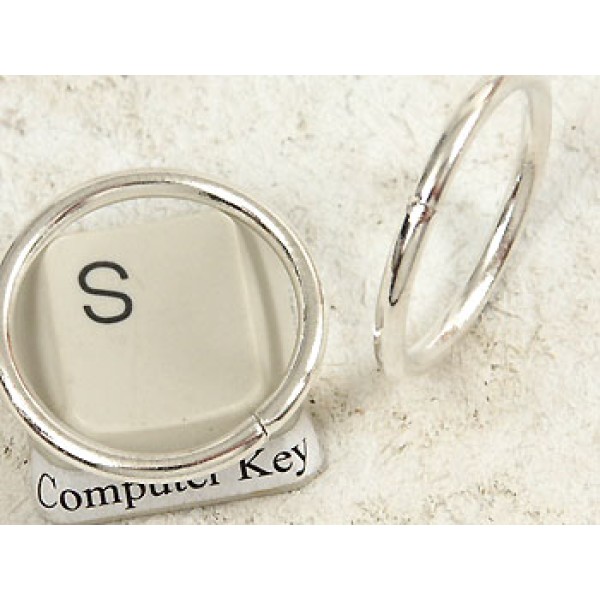 Jump Ring, round, 22mm x 2mm, silver plate, each