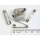 Brooch Back, hook catch, 28mm