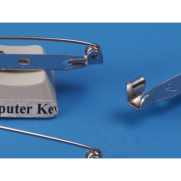 Brooch Back, hook catch, 45mm (1.75 inch)