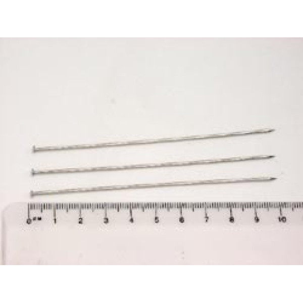 Hat Pin, 4 inchs Long, with formed end head, each