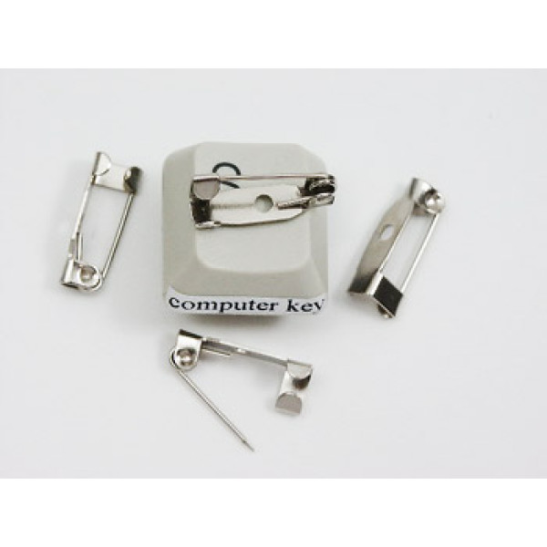Brooch Back, hook catch, 16mm (0.6 inch), each