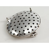 Brooch Back, round with screen, 26mm