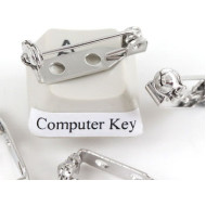 Brooch Back, roller catch, 21mm