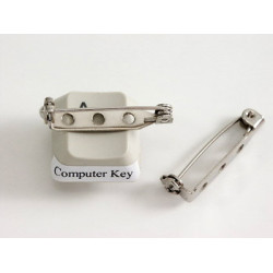 Brooch Back, roller catch, 27mm