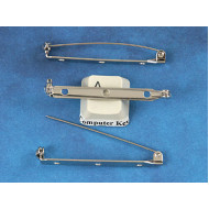 Brooch Back, roller catch, 46mm (1.8 inch)