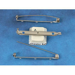 Brooch Back, roller catch, 46mm (1.8 inch)