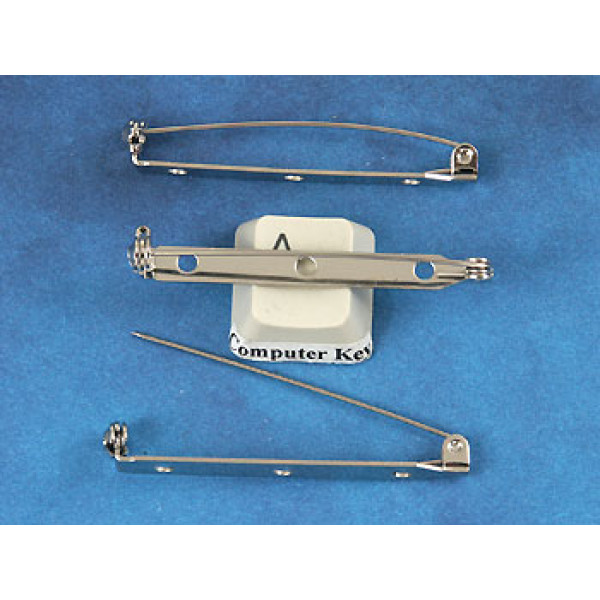 Brooch Back, roller catch, 46mm (1.8 inch)