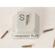 Nail Tack, raw brass, 6mm, per 5