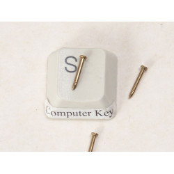 Nail Tack, raw brass, 8mm, per 5
